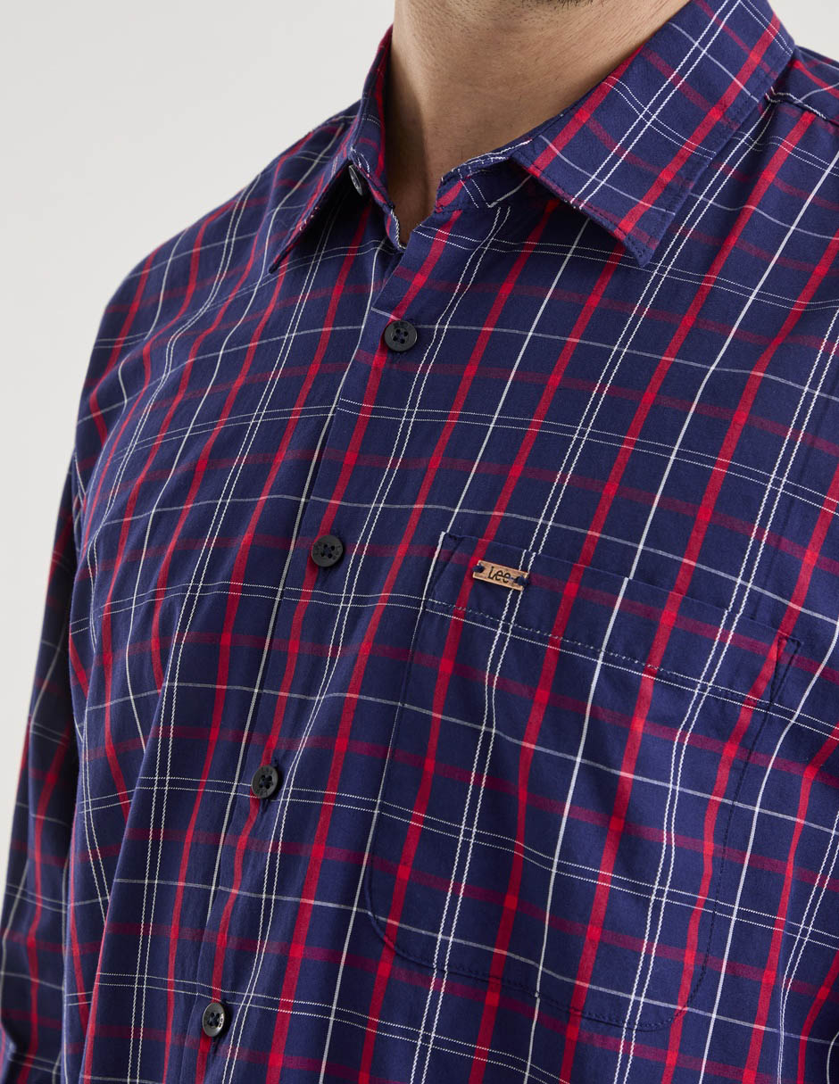Camisa casual de algodón manga larga para hombre 4