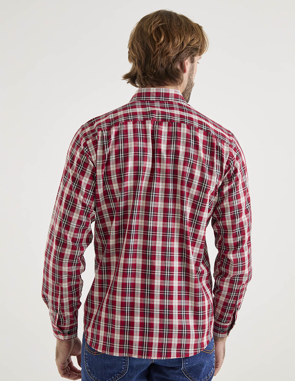 Camisa casual de algodón manga larga para hombre 2
