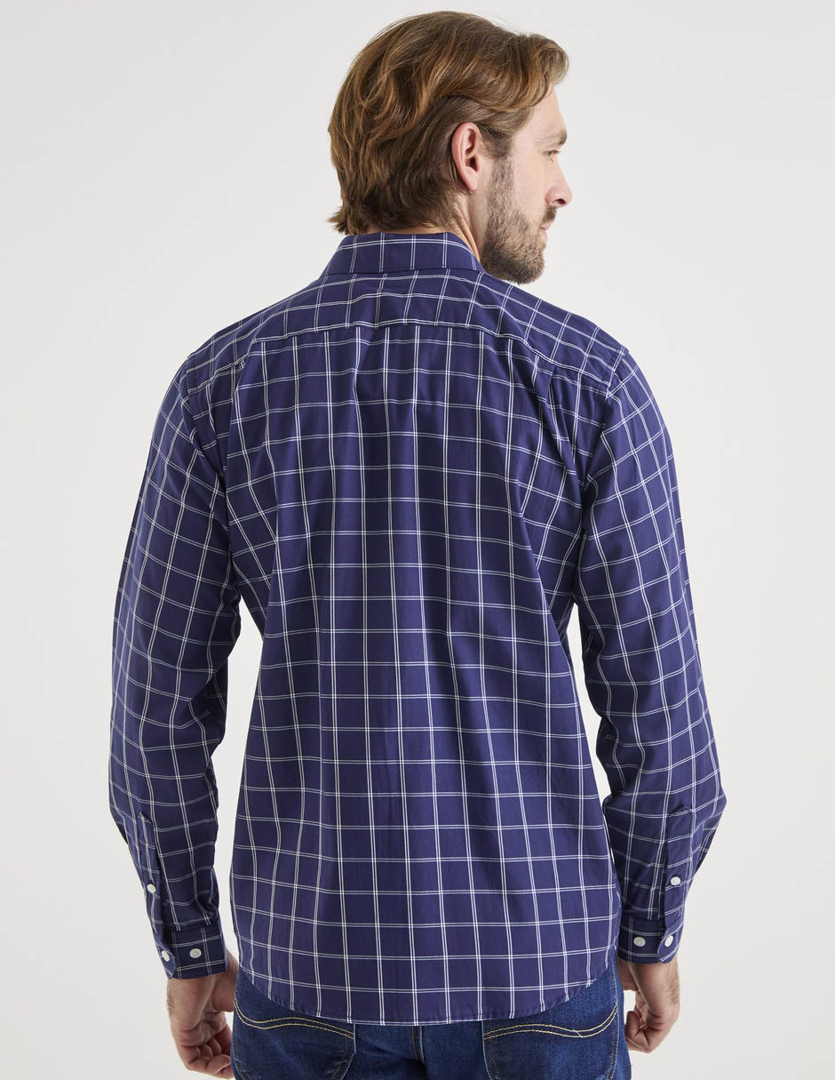Camisa casual de algodón manga larga para hombre 2