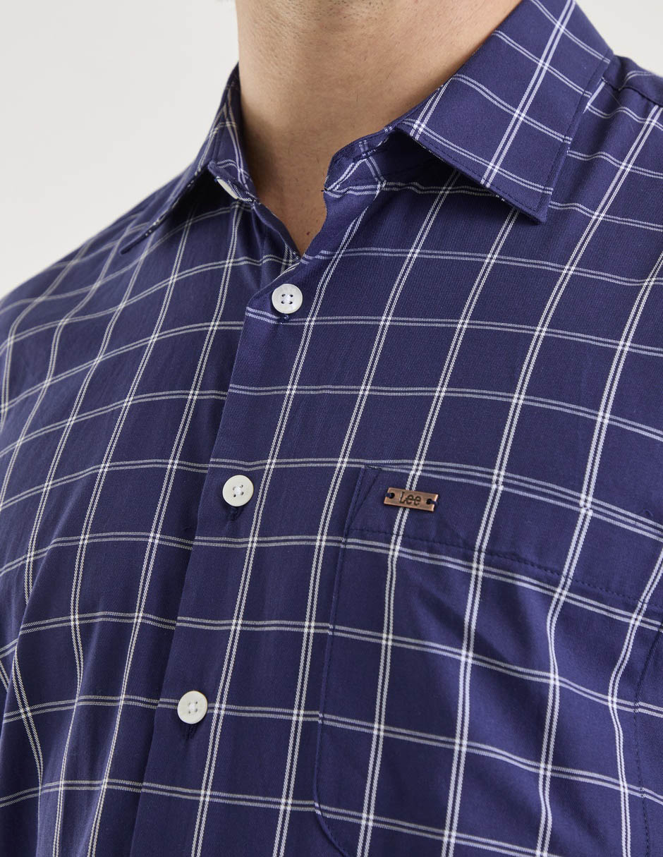 Camisa casual de algodón manga larga para hombre 4