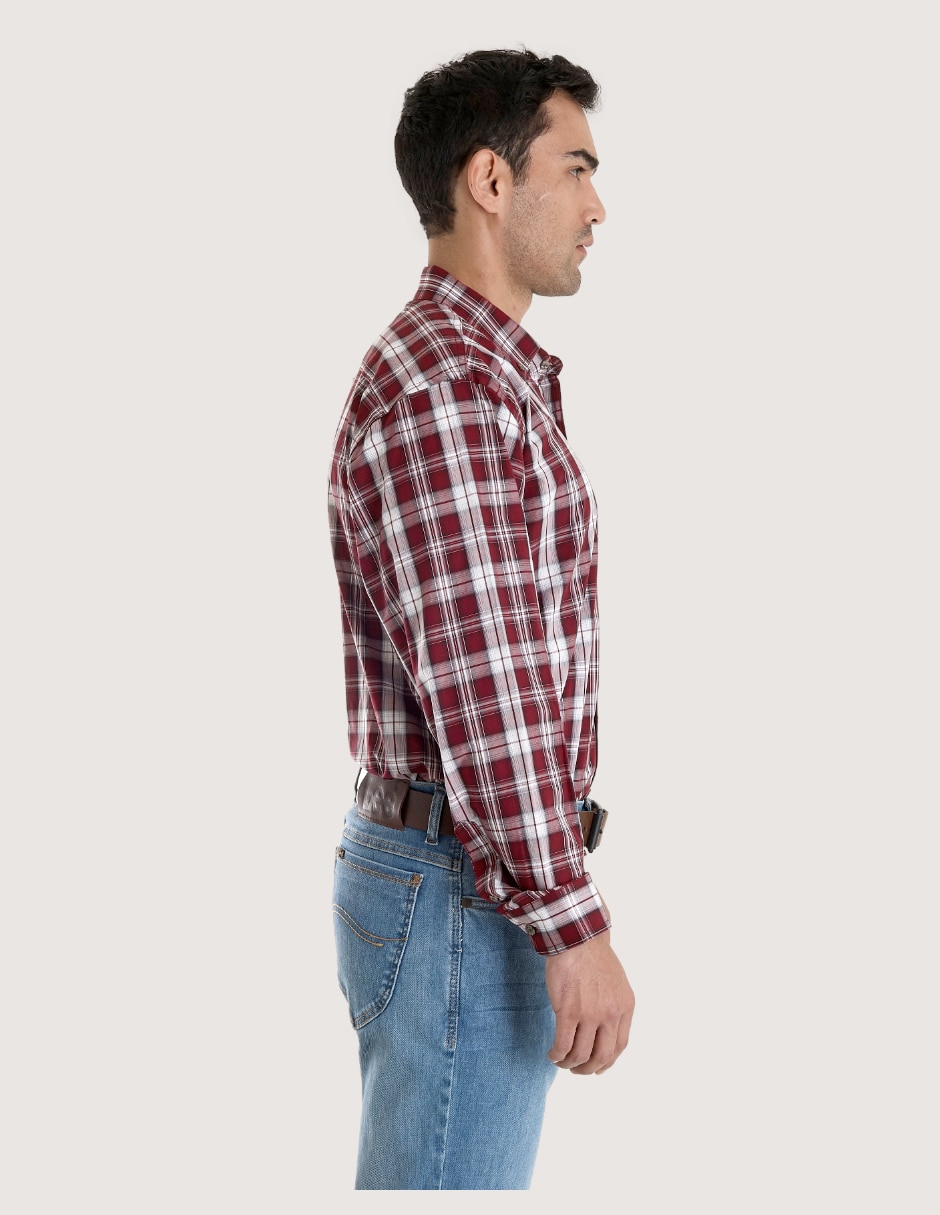 Camisa casual de algodón manga larga para hombre 3