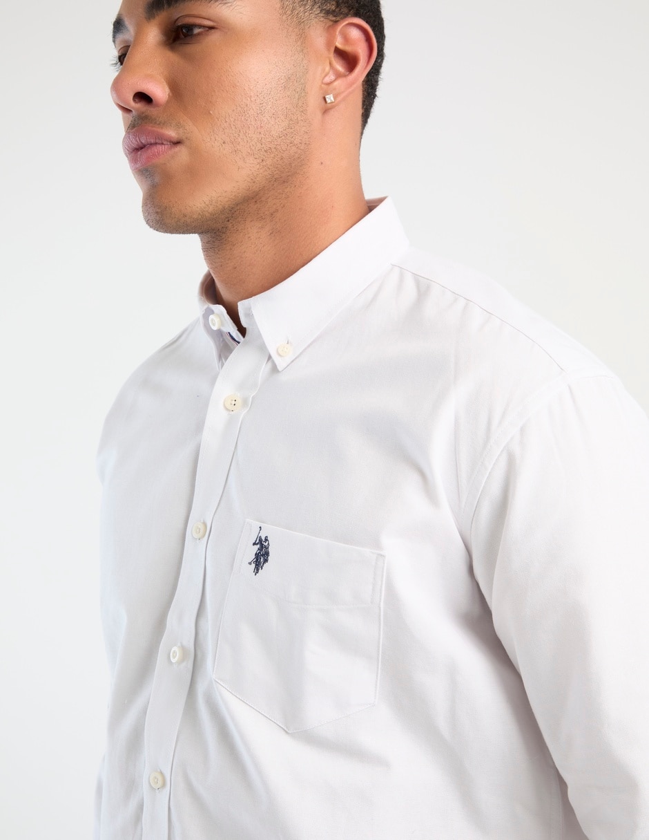 Camisa casual manga larga para hombre 4