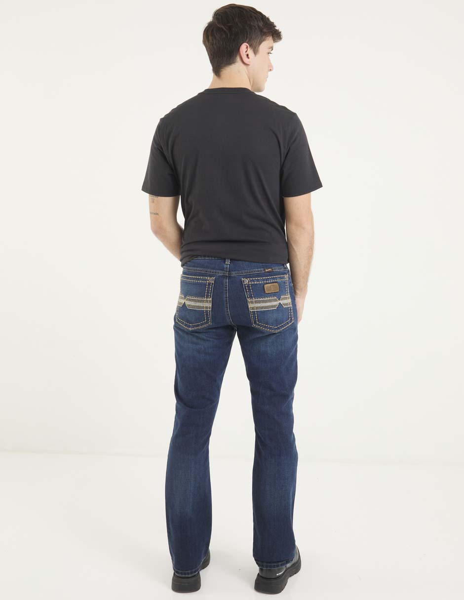 Jeans slim lavado stone wash para hombre 2