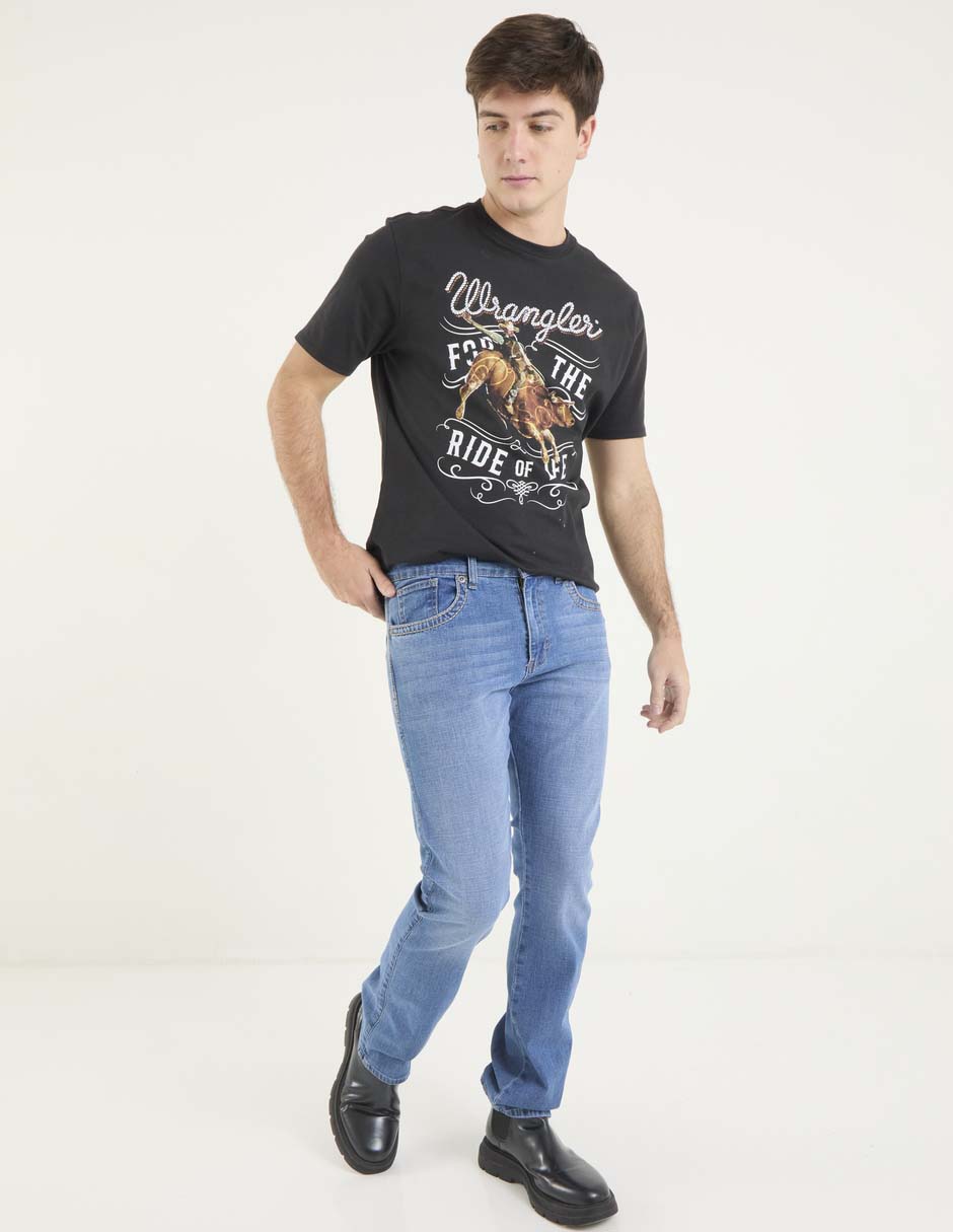 Jeans slim lavado claro para hombre 3
