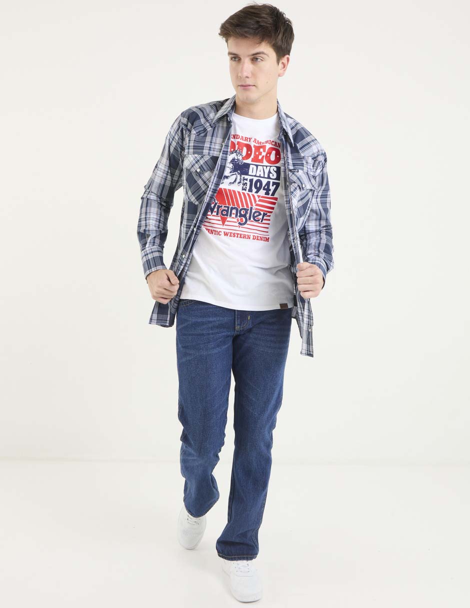 Jeans slim lavado obscuro para hombre 3