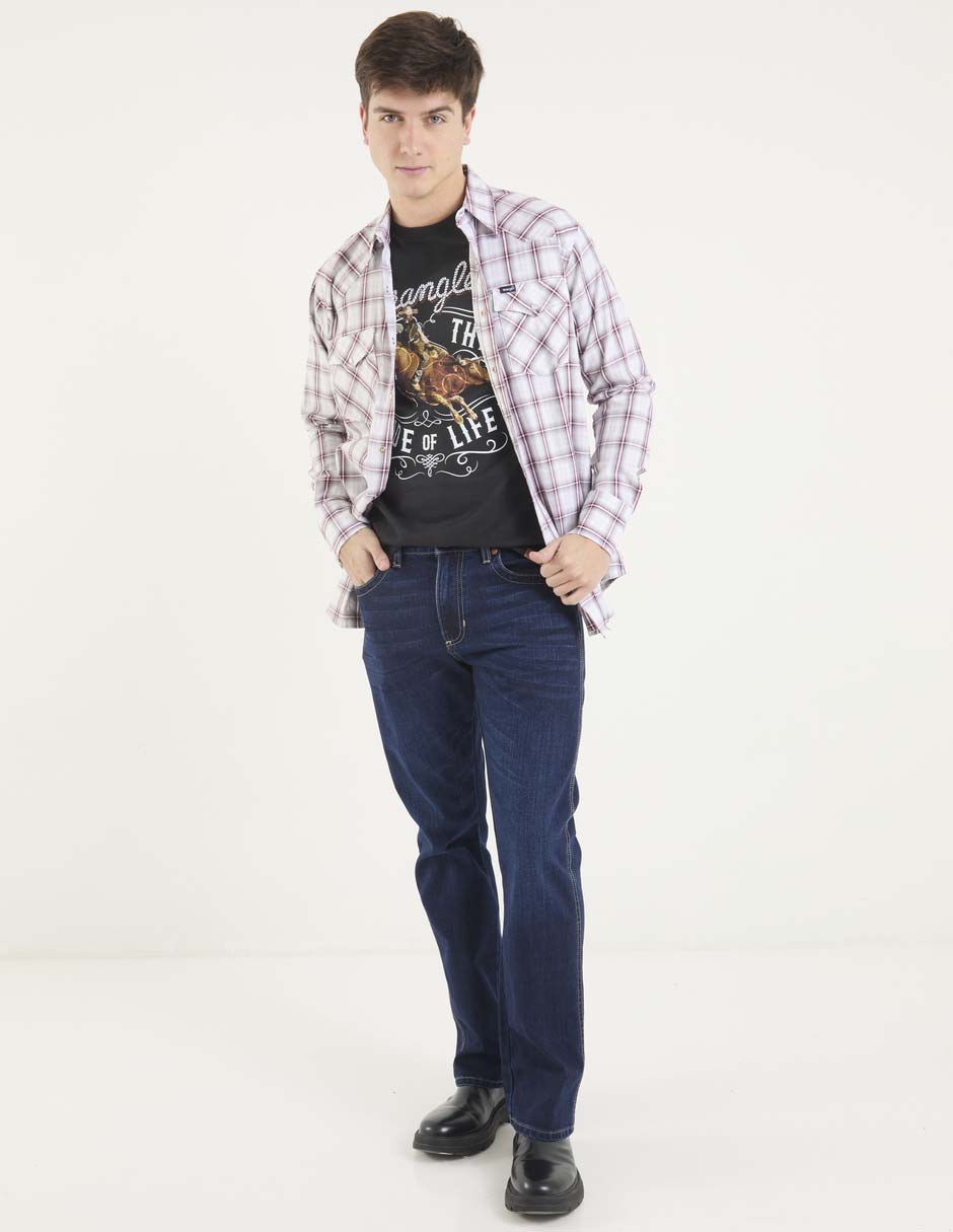 Camisa casual de algodón manga larga para hombre 3