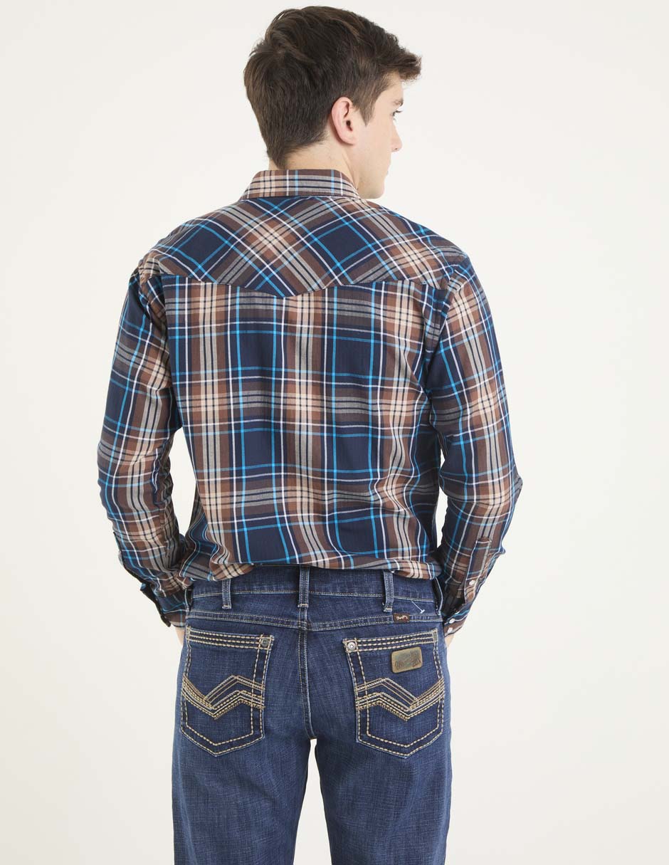 Camisa casual de algodón manga larga para hombre 2