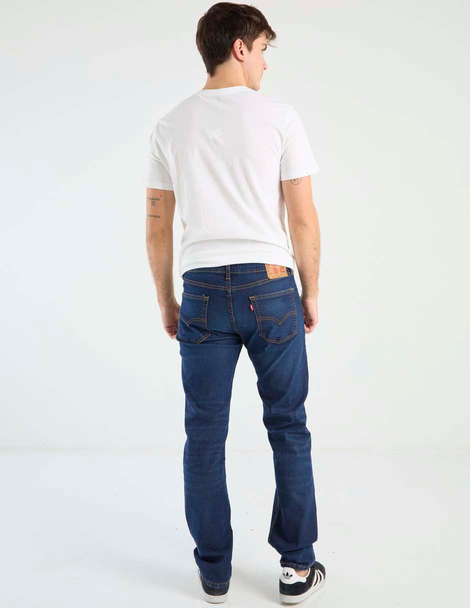 Jeans slim lavado whisker para hombre 2