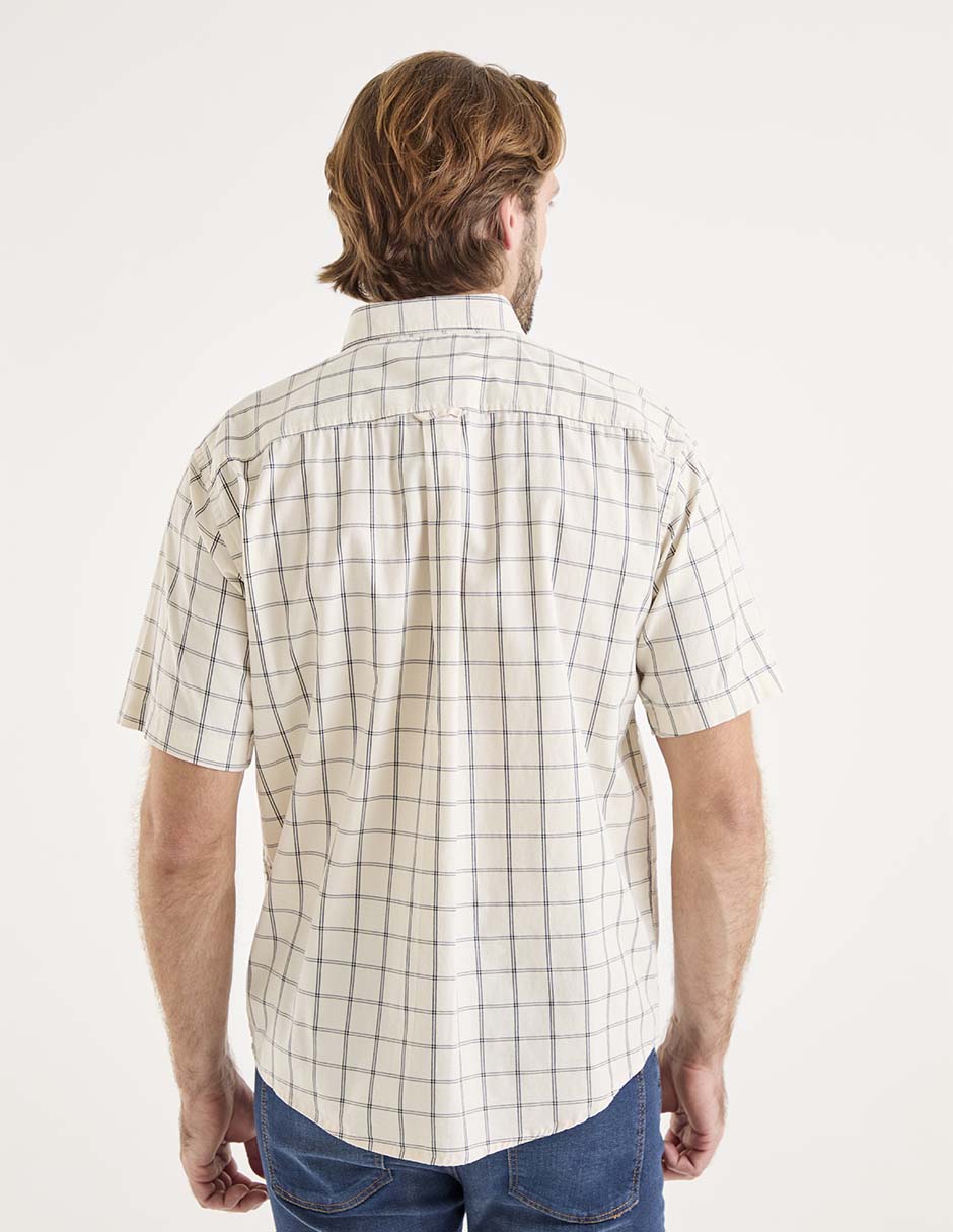Camisa casual de algodón manga corta para hombre 2