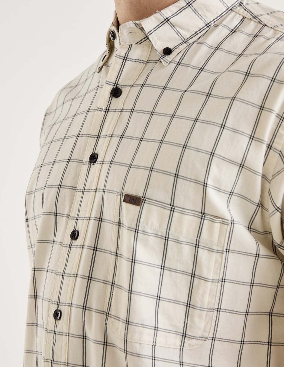 Camisa casual de algodón manga corta para hombre 4