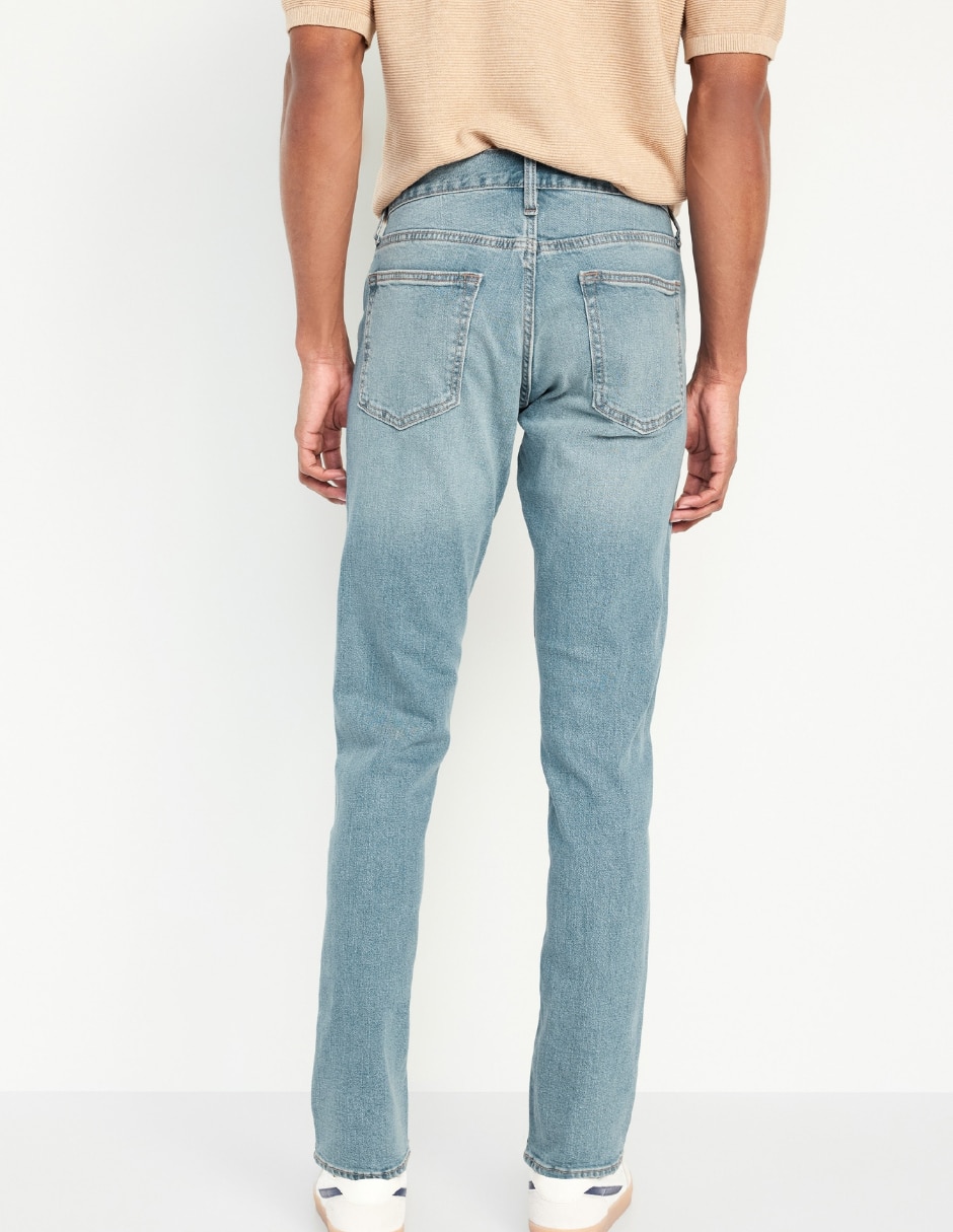 Jeans straight 220063-005 lavado claro para hombre 2