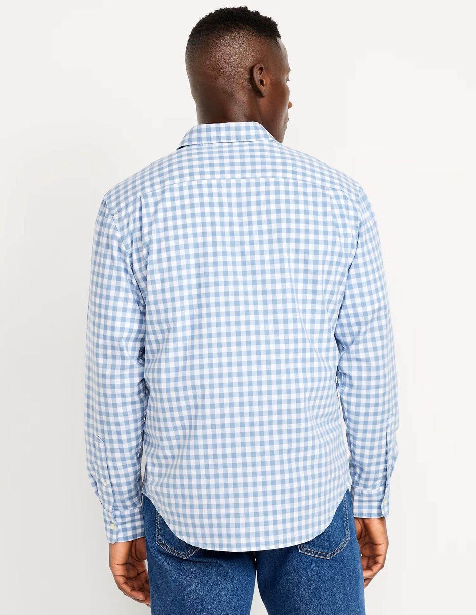 Camisa casual de algodón manga larga para hombre 2
