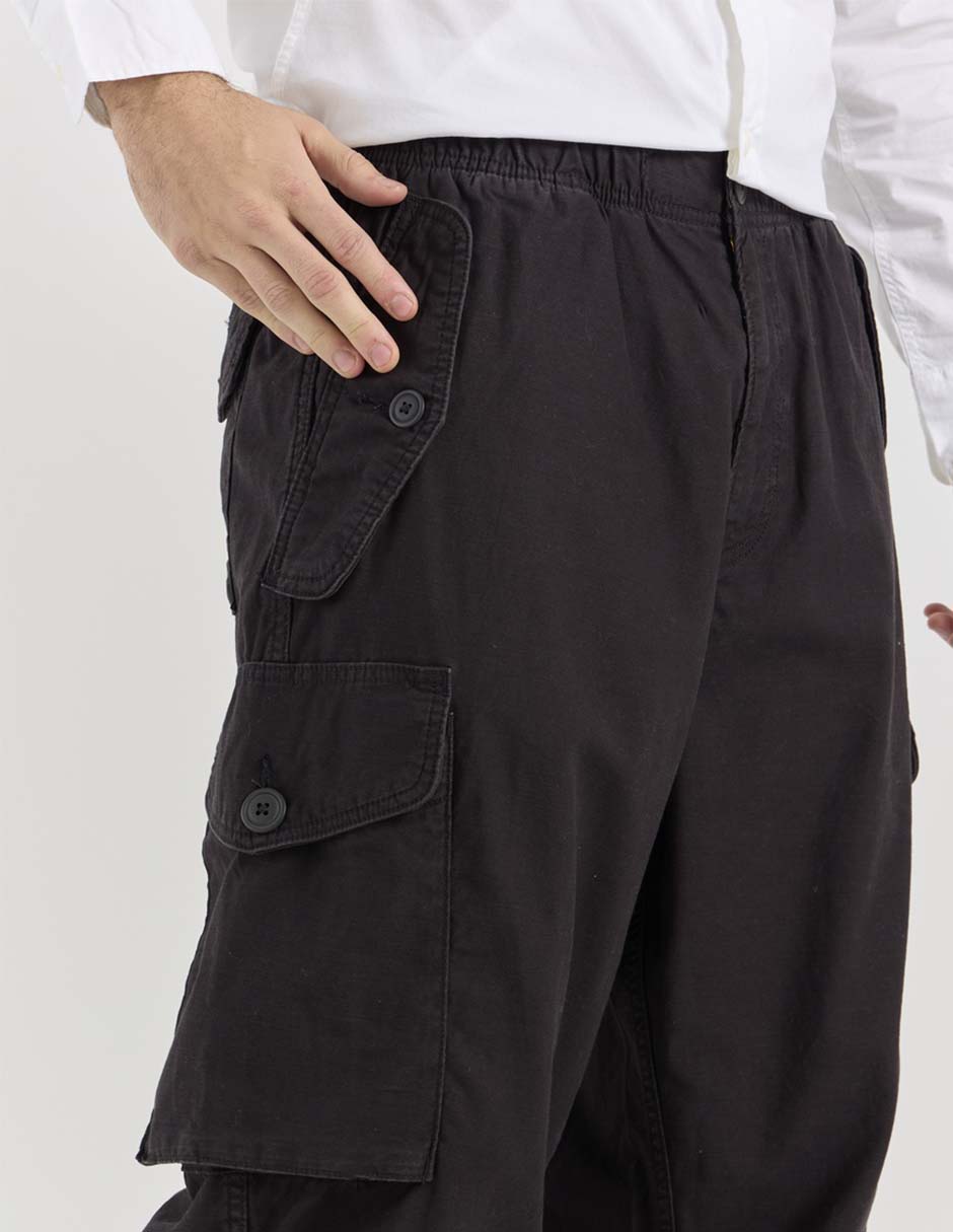 Pantalón cargo straight de algodón para hombre 4