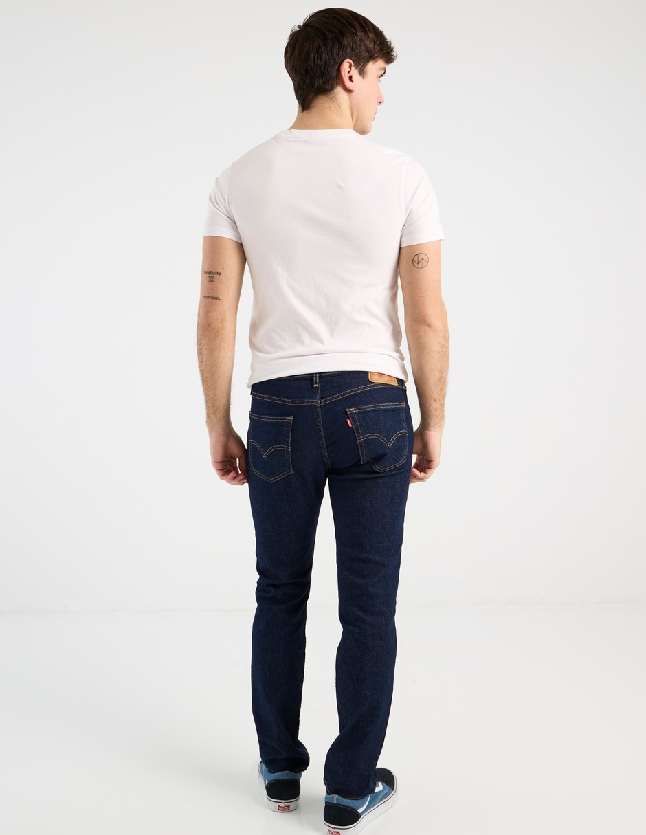 Jeans slim lavado obscuro para hombre 2