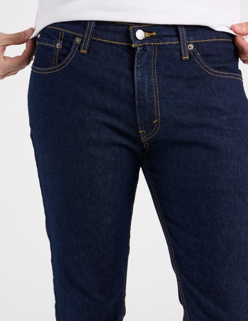 Jeans slim lavado obscuro para hombre 4
