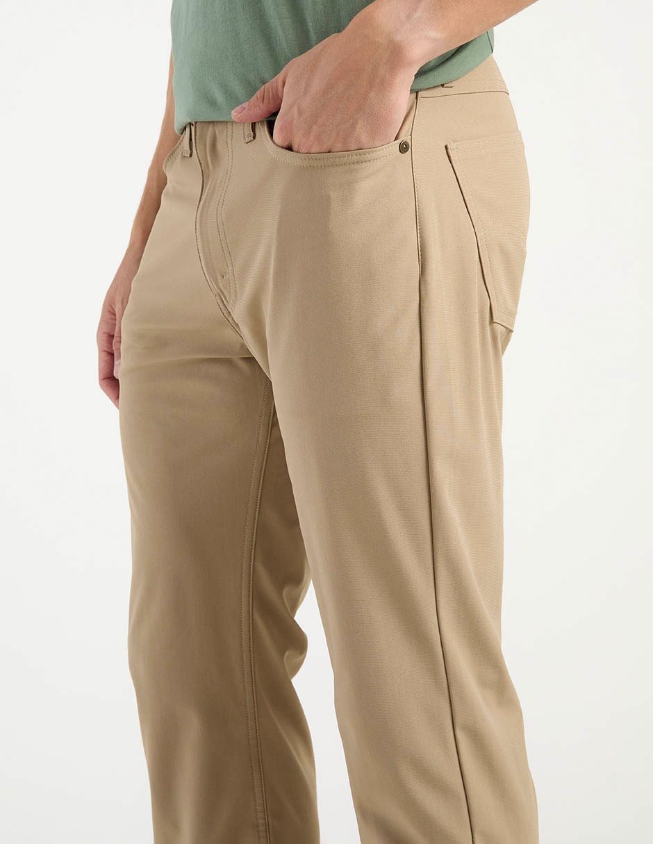 Pantalón casual straight de algodón para hombre 4