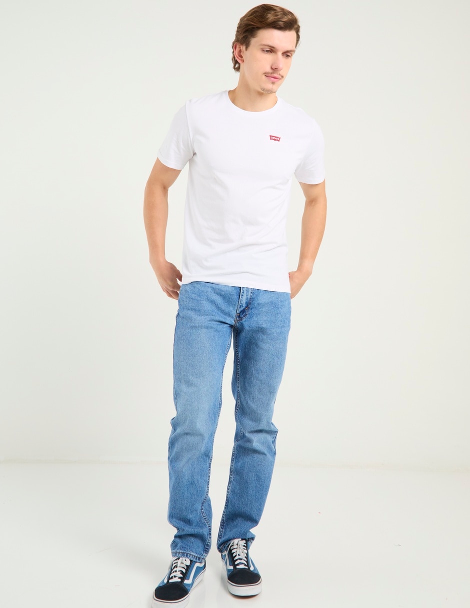 Jeans straight lavado medio para hombre 3