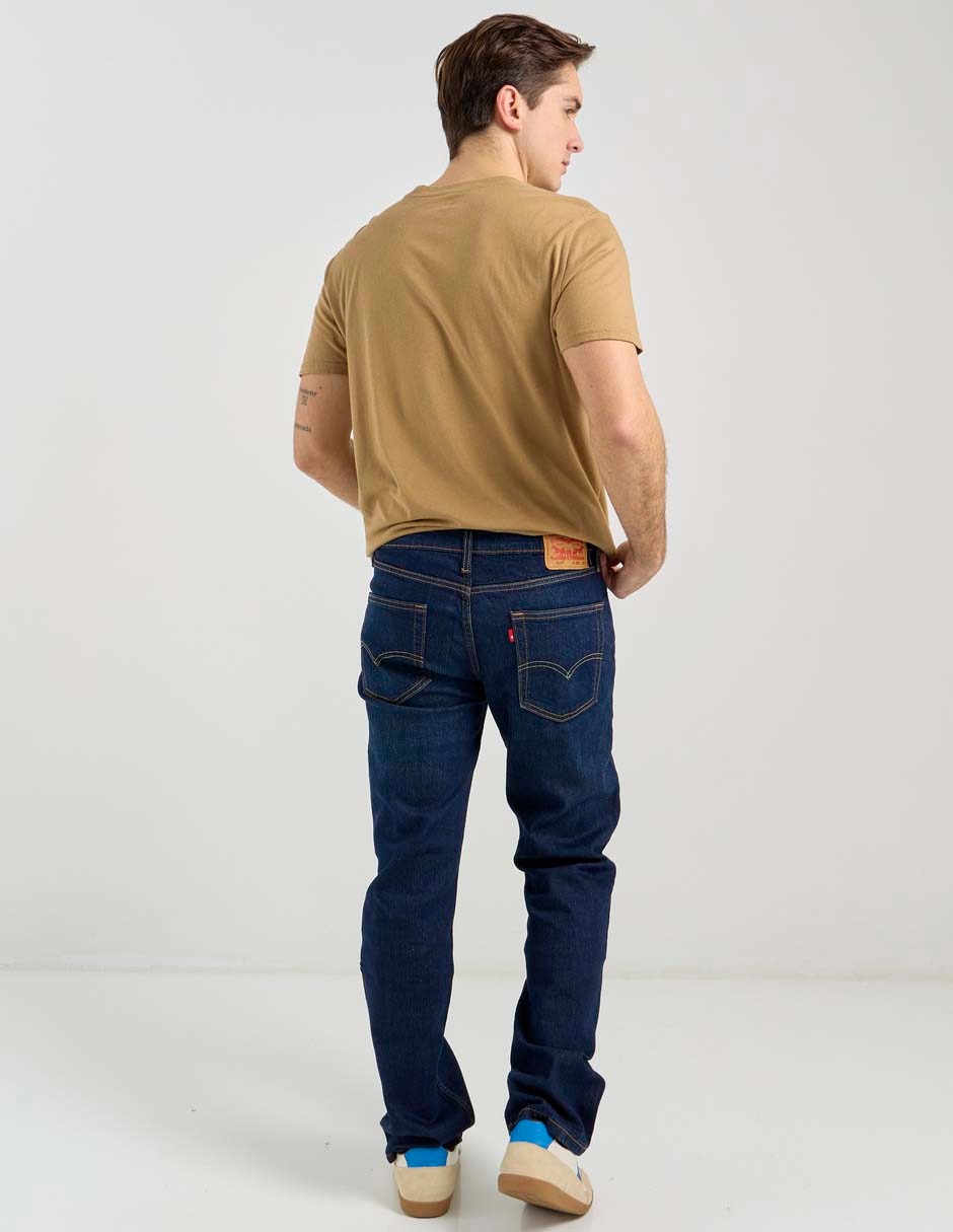 Jeans straight deslavado para hombre 2