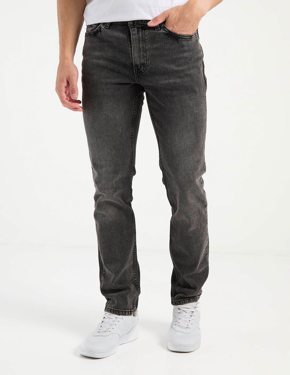 Jeans straight deslavado para hombre 2