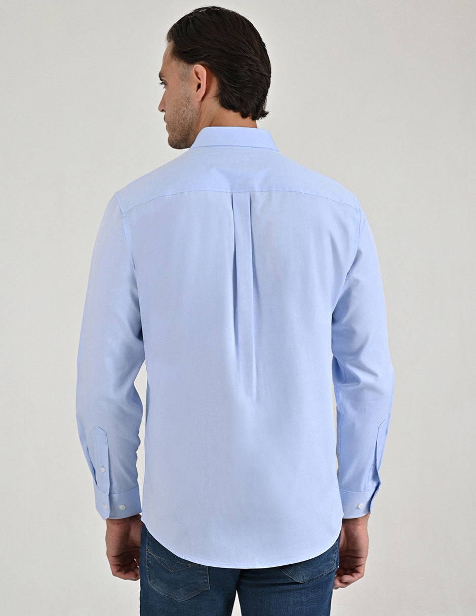 Camisa casual de algodón manga larga para hombre 2