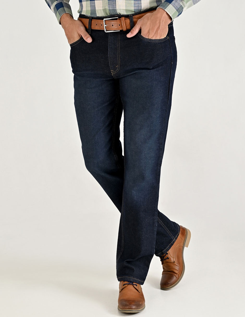 Jeans straight lavado stone wash para hombre Jeans straight lavado stone wash para hombre