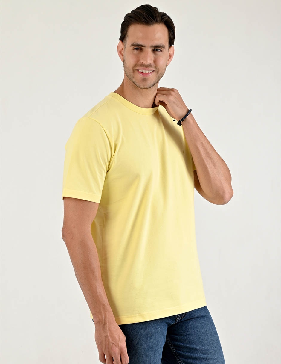 Playera Yale cuello redondo para hombre