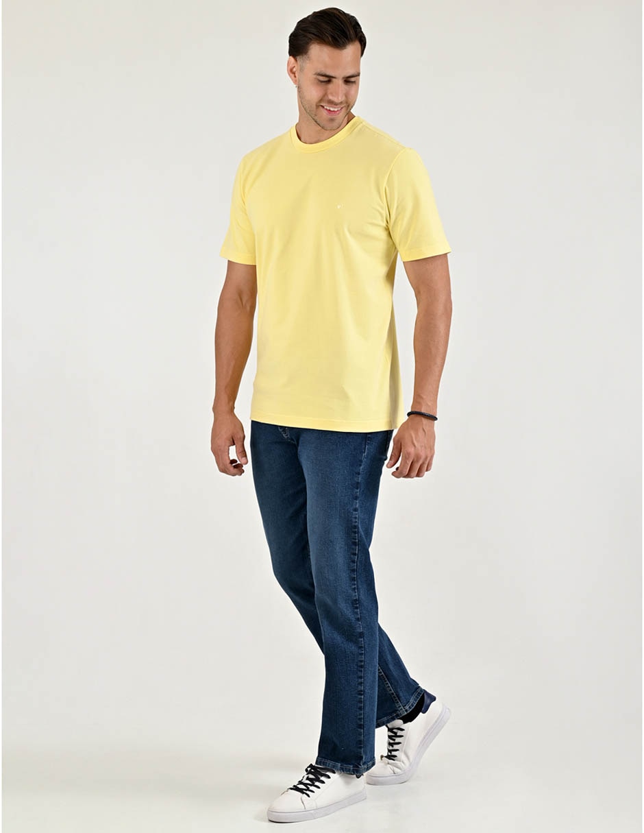 Playera Yale cuello redondo para hombre