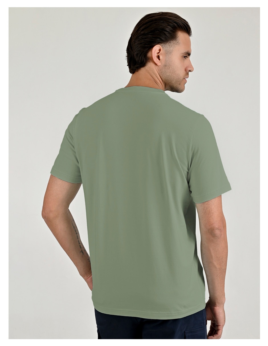 PLAYERA 042503Z946 YAL, M, VERDE OLIVO