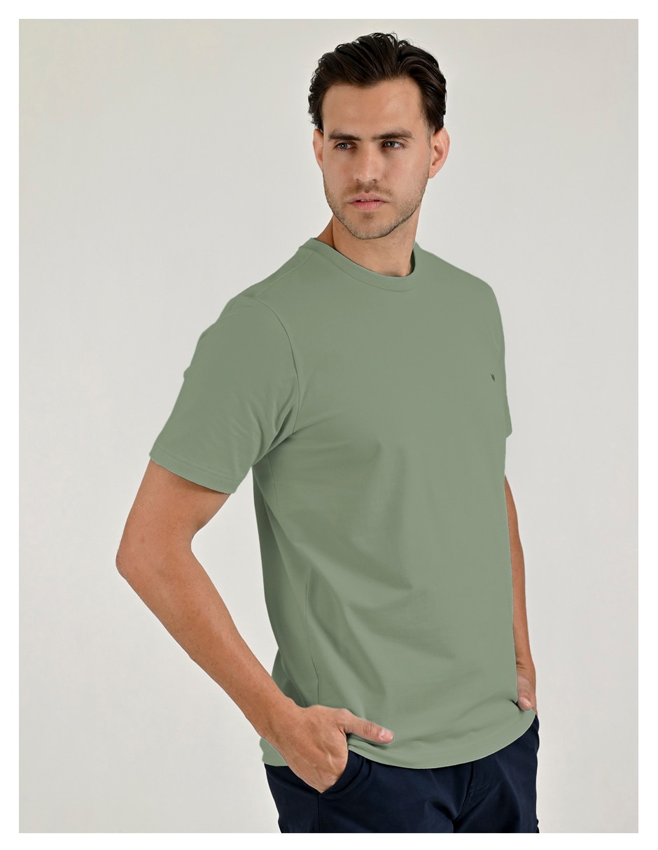 PLAYERA 042503Z946 YAL, M, VERDE OLIVO