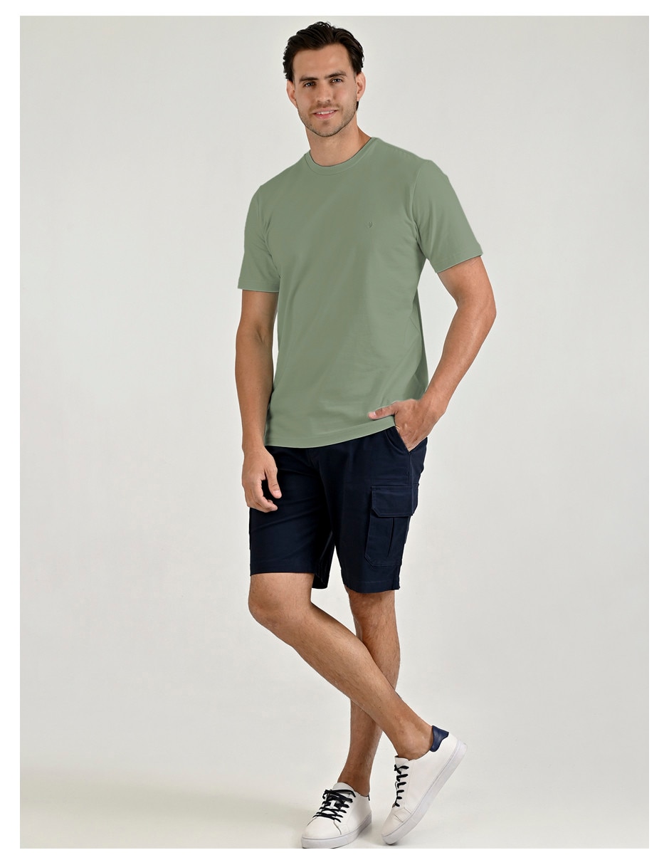PLAYERA 042503Z946 YAL, M, VERDE OLIVO