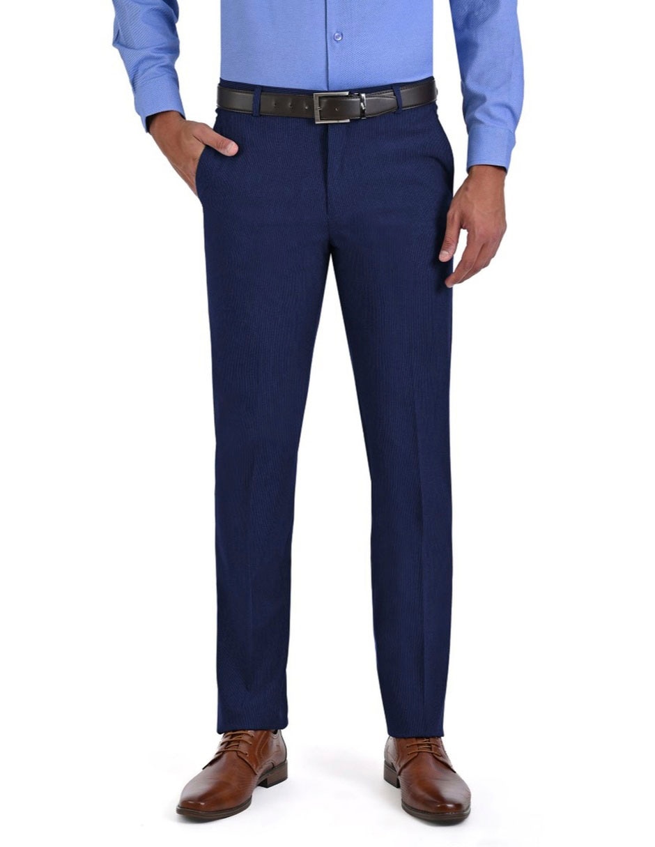 Pantalón de vestir slim de algodón para hombre Pantalón de vestir slim de algodón para hombre