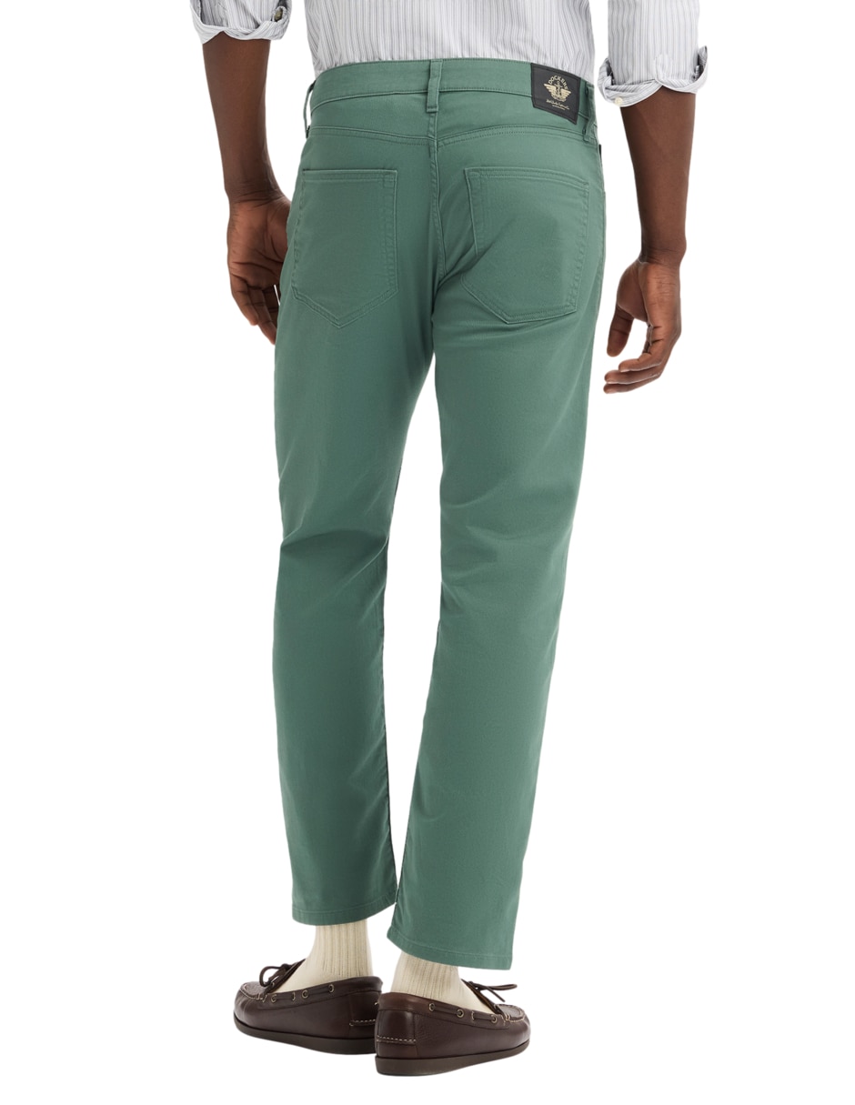 Pantalón recto de algodón para hombre 4