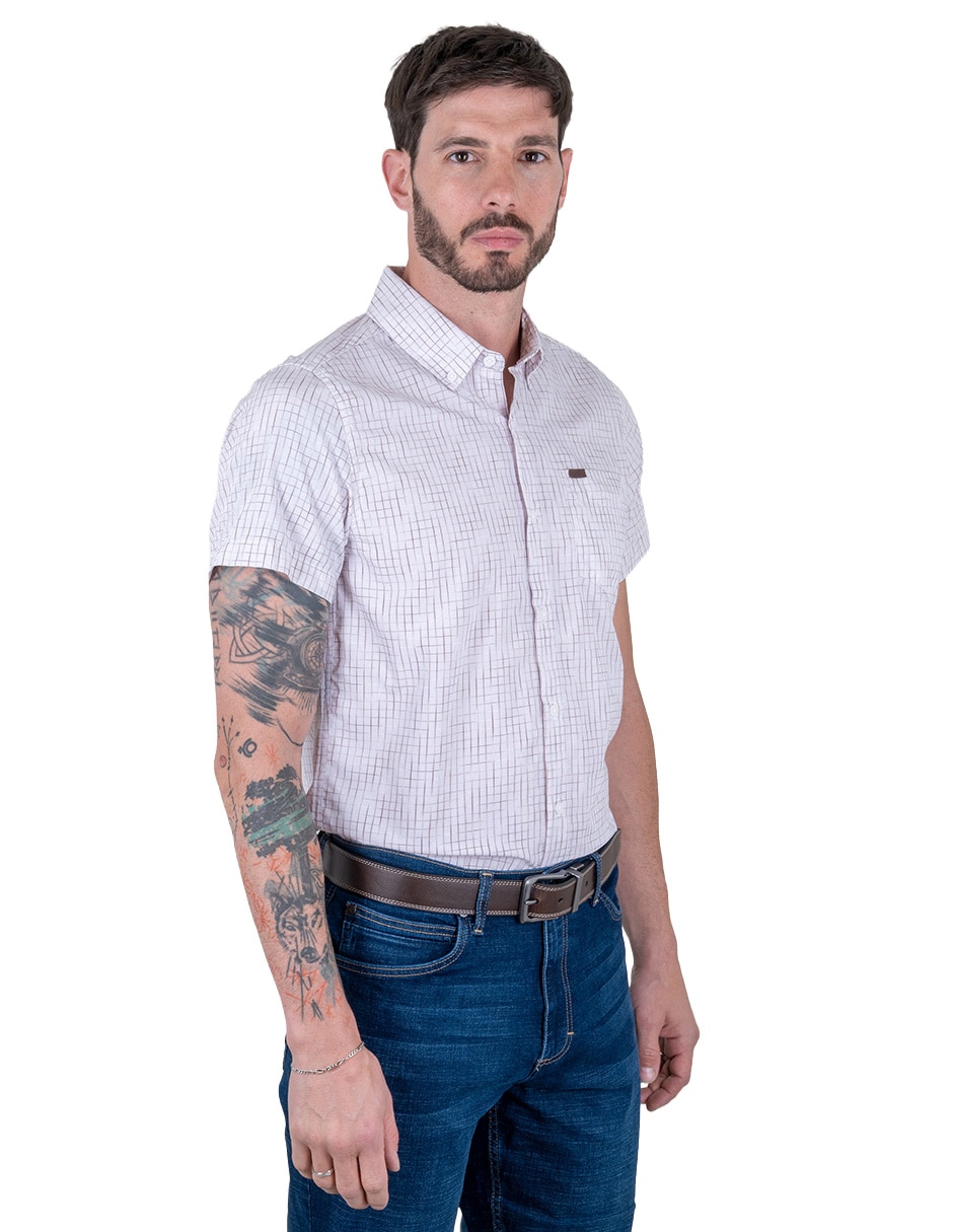 Camisa casual manga corta para hombre 2
