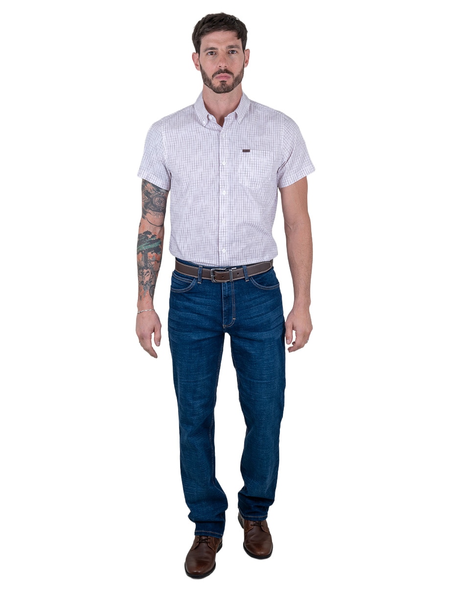 Camisa casual manga corta para hombre 4