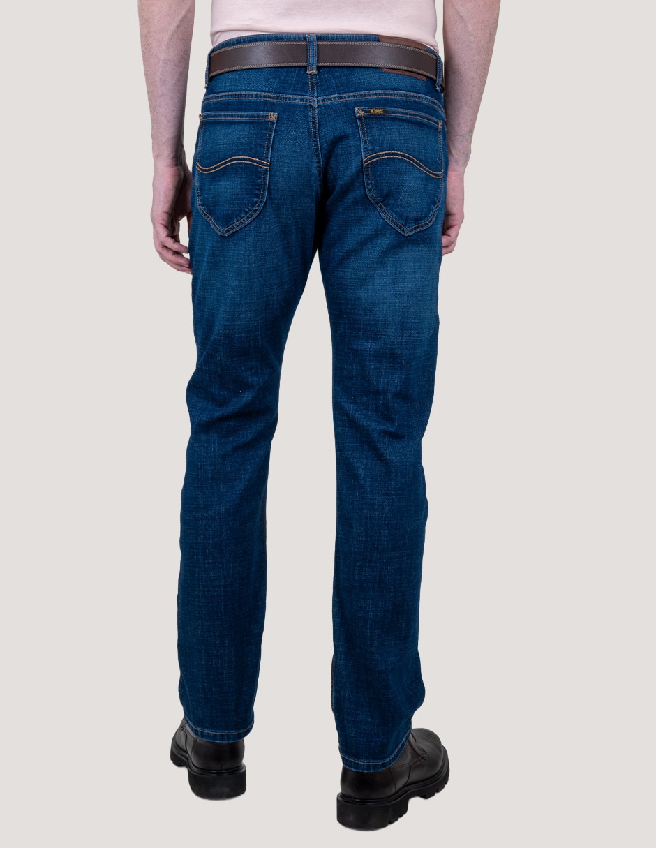 Jeans slim stone wash para hombre 3