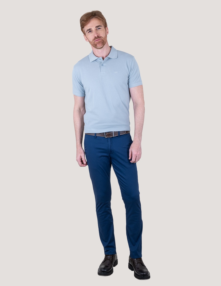 Pantalón slim de gabardina para hombre 5