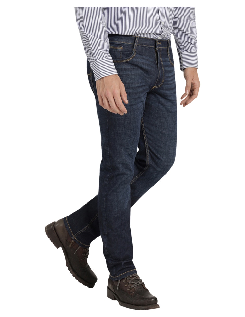 Jeans slim 112365956 lavado whisker para hombre 2