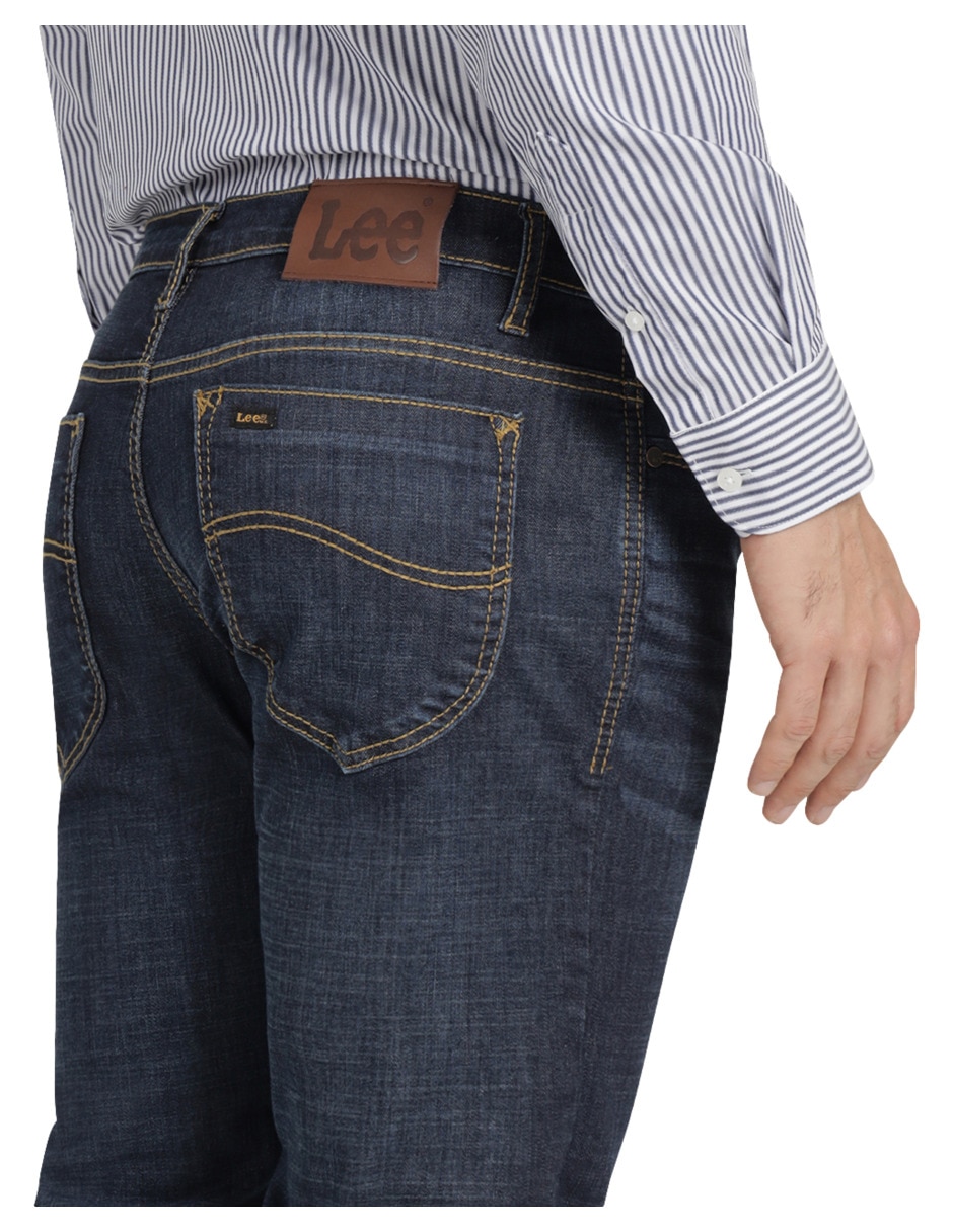 Jeans slim 112365956 lavado whisker para hombre 5