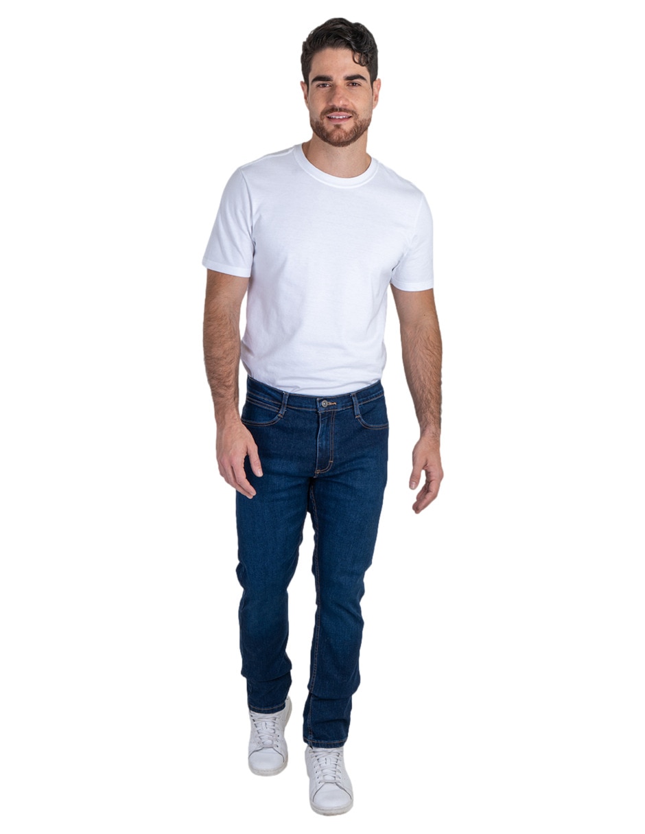 Jeans slim 112380167 lavado whisker para hombre 5