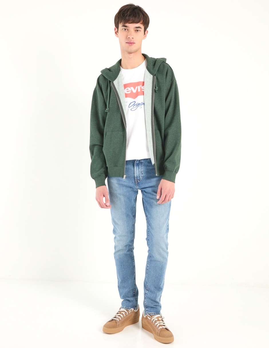 Jeans skinny deslavado para hombre 2