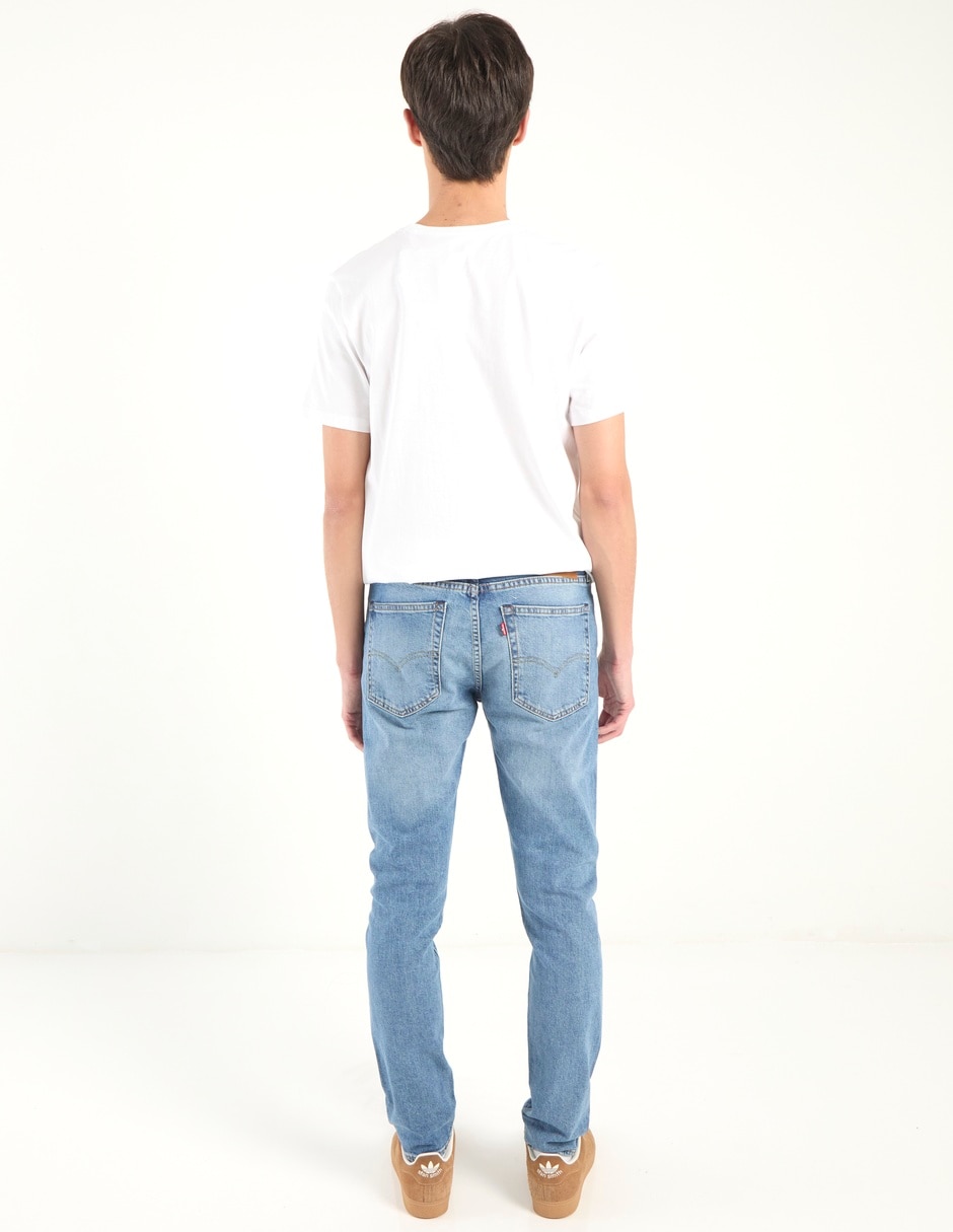 Jeans skinny deslavado para hombre 6