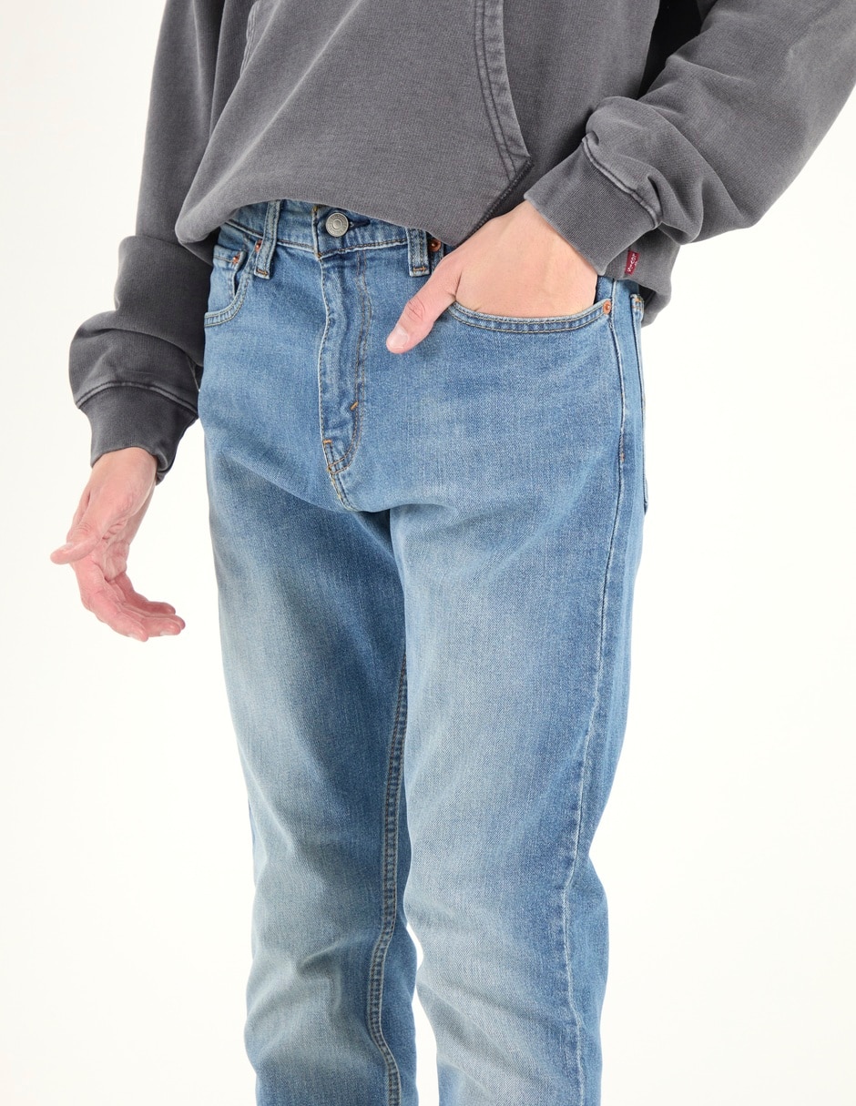 Jeans slim deslavado para hombre 4