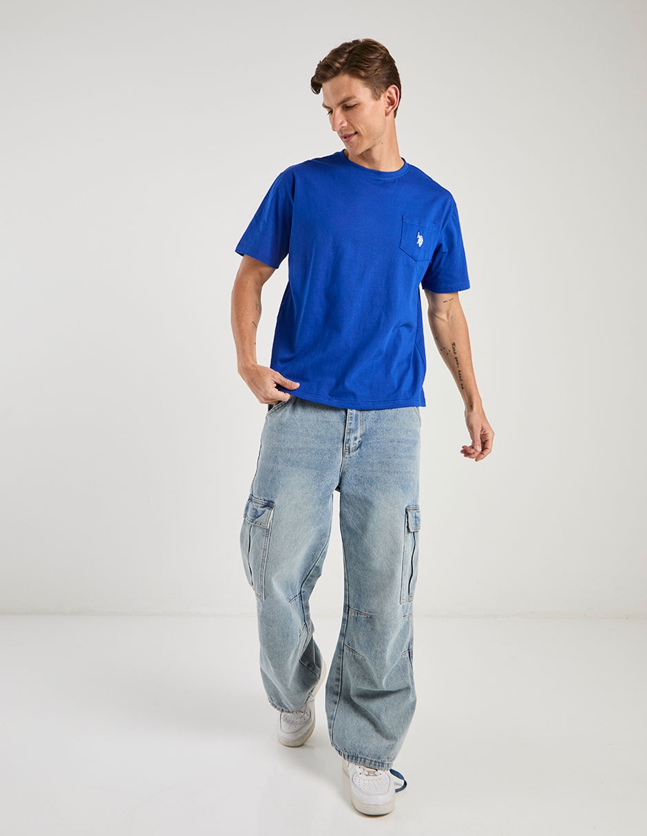 PLAYERA USJTM-8800SB U, CH, AZUL ROYAL