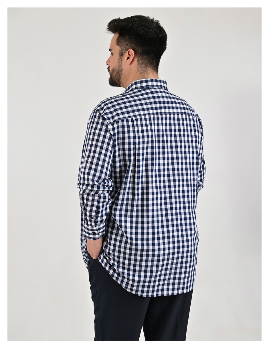 Camisa casual Yale de algodón manga larga para hombre 2