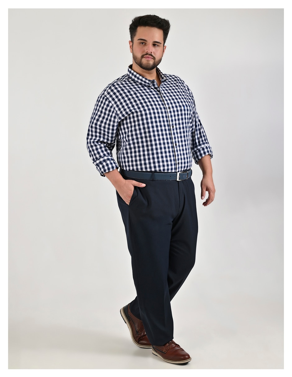 Camisa casual Yale de algodón manga larga para hombre 5