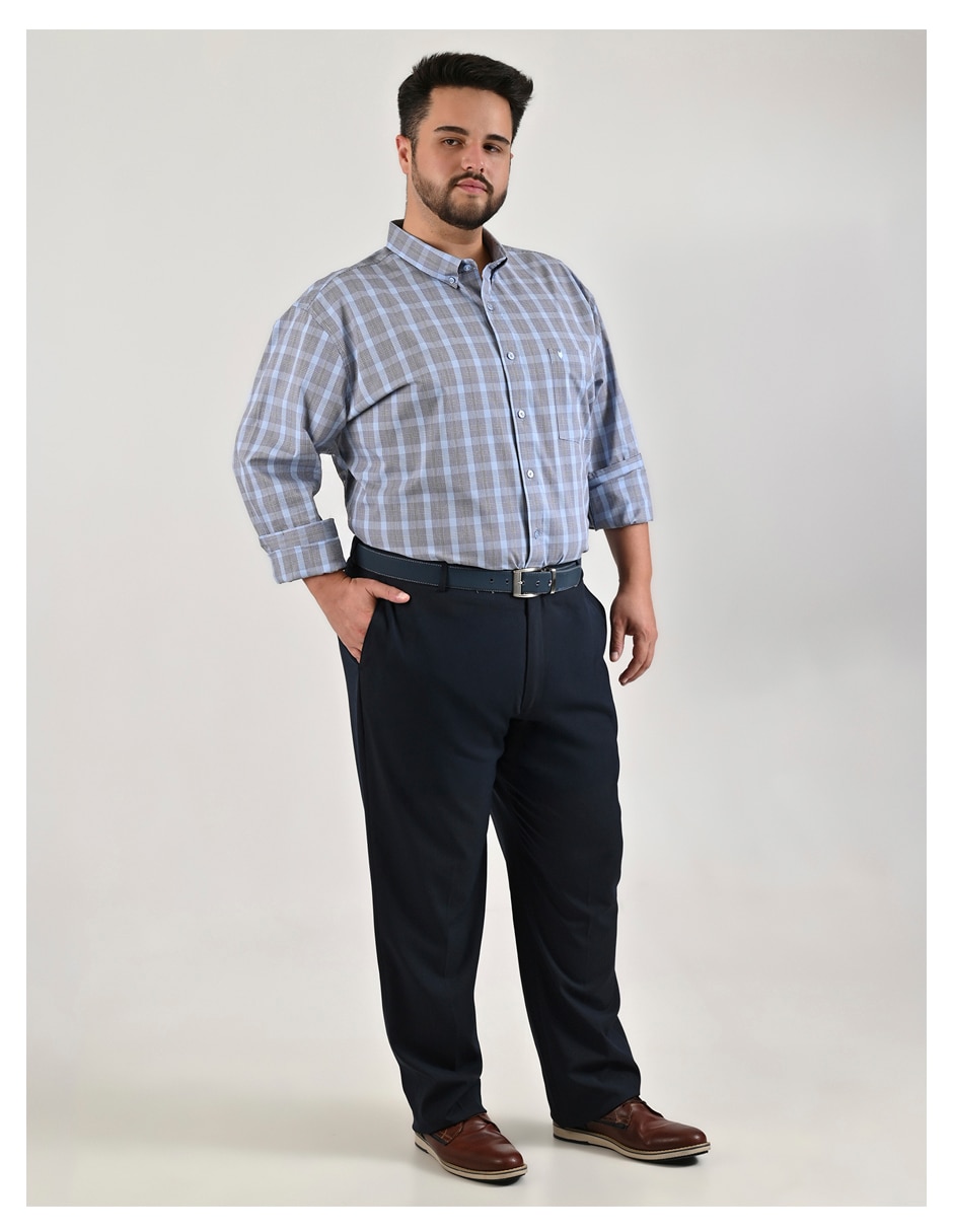 Camisa casual de algodón manga larga para hombre 2