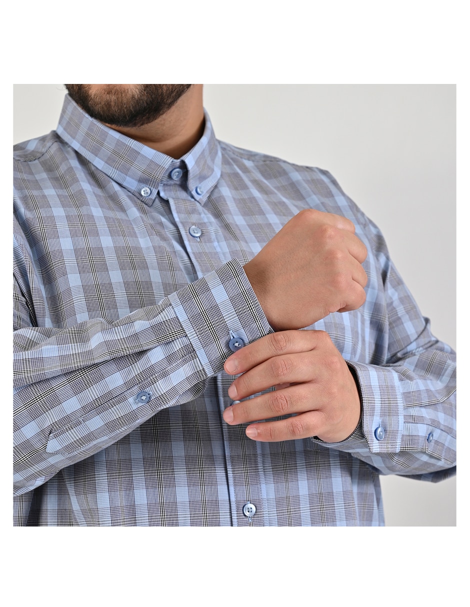Camisa casual de algodón manga larga para hombre 3