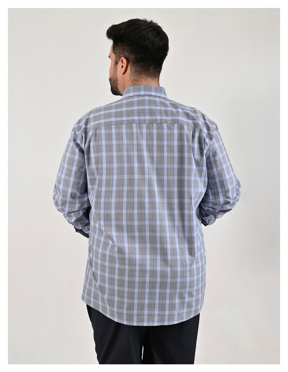 Camisa casual de algodón manga larga para hombre 5