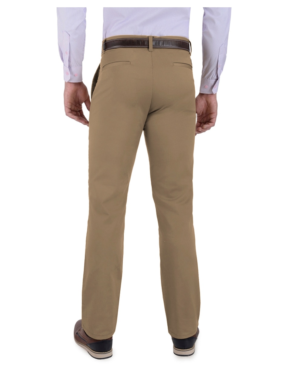 Pantalón casual slim de gabardina para hombre 3