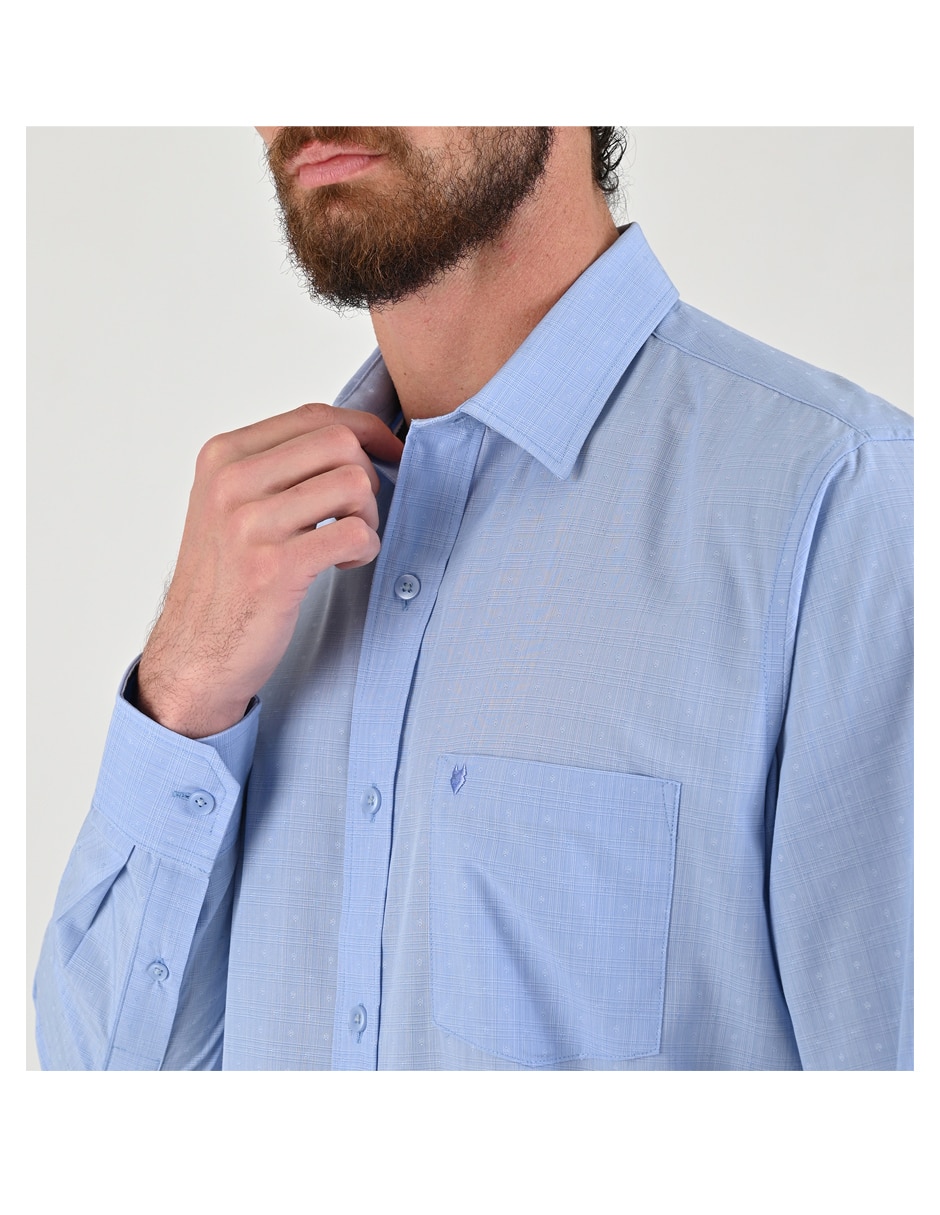 Camisa casual de manga larga para hombre 5